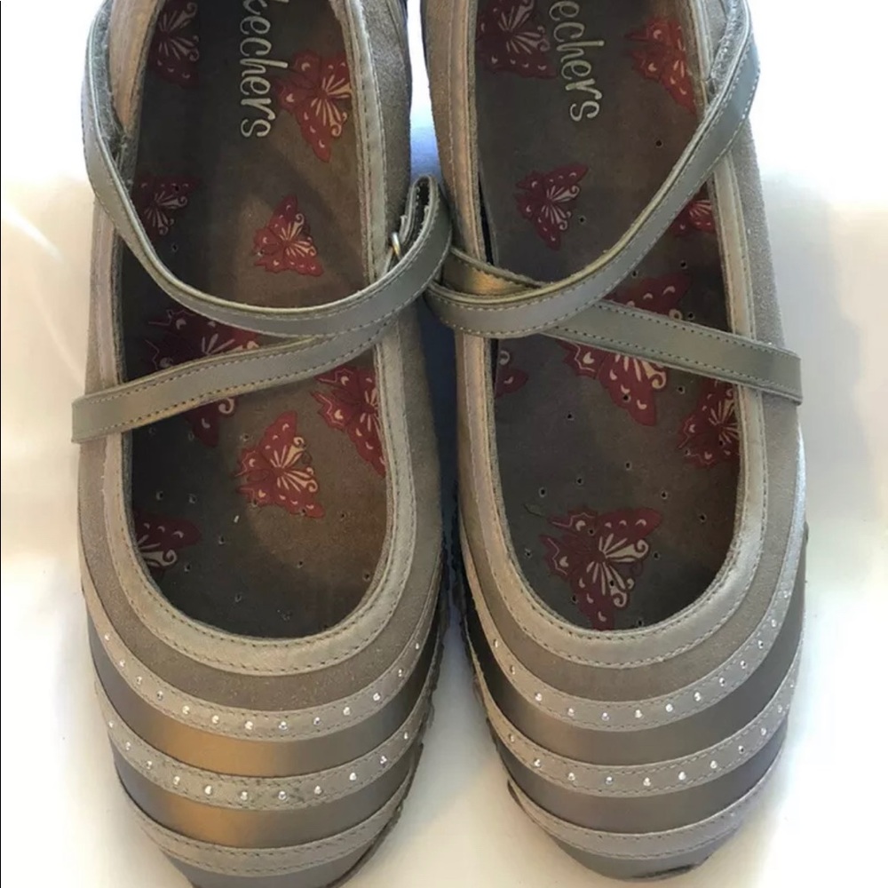 Skechers Bikers Mary Jane Shoes Flats Women’s 9.5